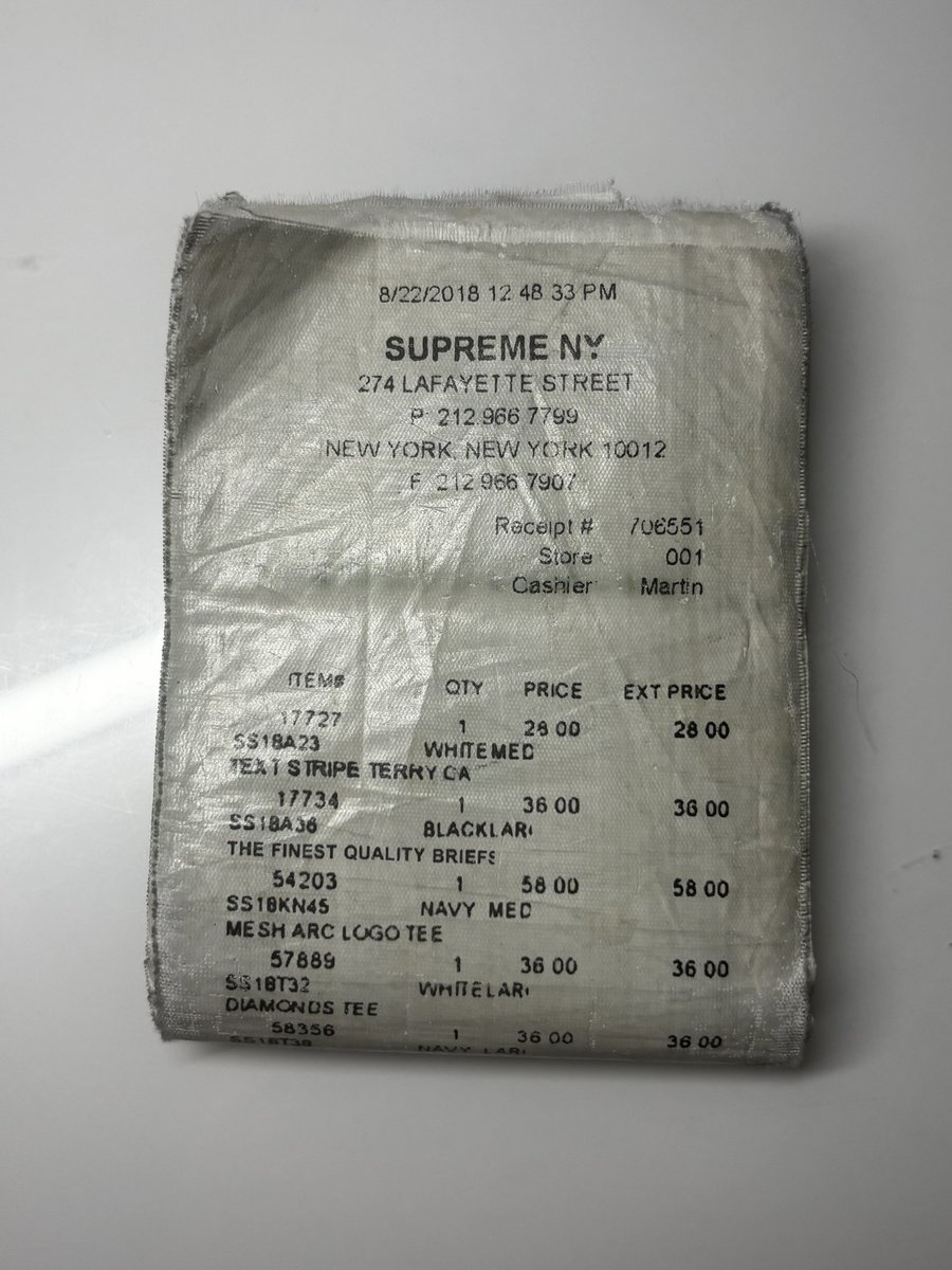Supreme MM6 Maison Margiela Receipt Wallet (SS24) - $228