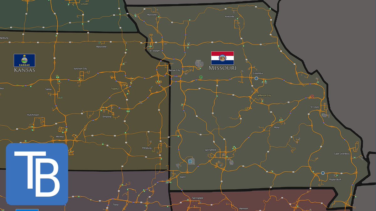 trucksbook's tweet photo. This week, the Missouri map expansion for American Truck Simulator is going to be released, and it's already fully compatible with TrucksBook as usual.
Read more: https://t.co/n0QqrXCsvO https://t.co/HQhJOKQmQG