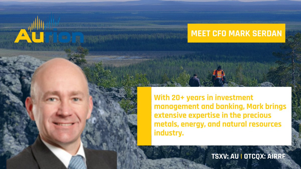 Meet our CFO - Mark Serdan, CPA, CA, CFA 👇

With 20+ years in investment management and banking, Mark brings extensive expertise in the precious metals, energy, and natural resources industry. Read more about our team: bit.ly/42qcwzg

$AU $AIRRF
#Mining #Investing