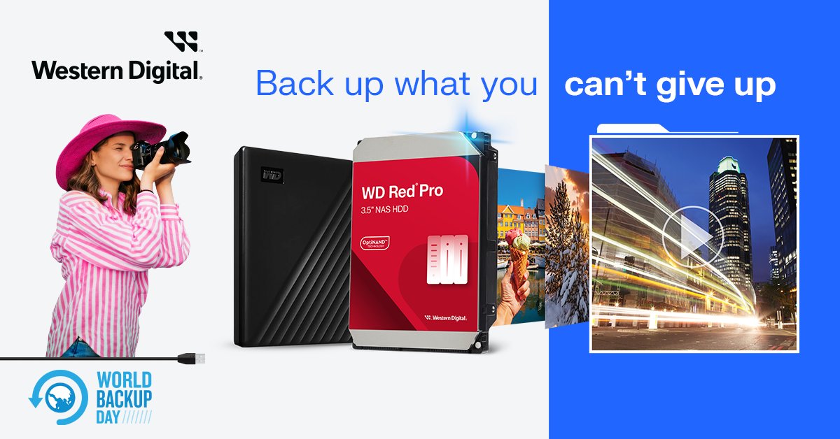Don't miss out on the Western Digital #worldbackupday Sale! Save BIG on external &amp; internal hard drives to keep your data safe and organized. newegg.io/44cadb6