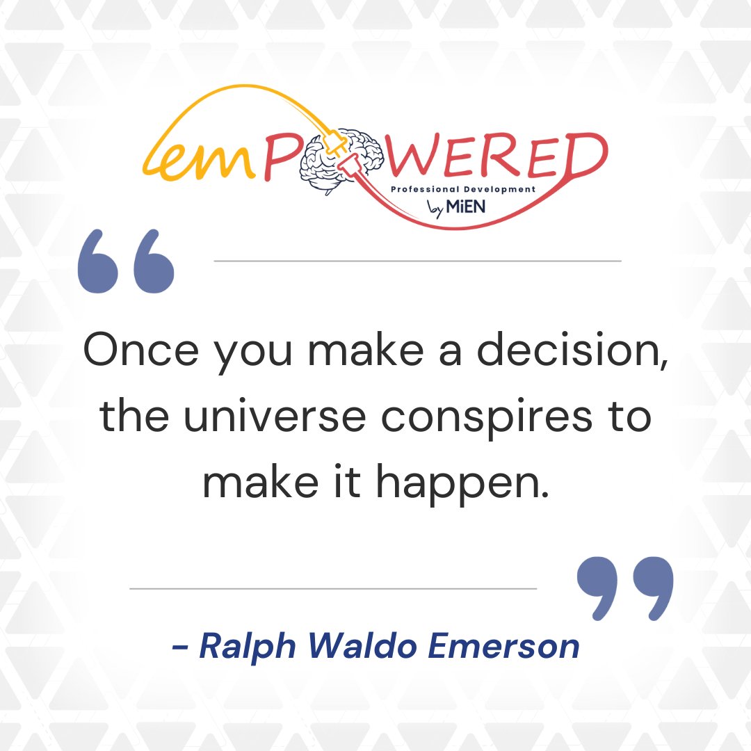emPOWEREDPD's tweet photo. Trust in your choices. Keep moving forward with confidence—the path will reveal itself.

"Once you make a decision, the universe conspires to make it happen."
~ Ralph Waldo Emerson

#RalphWaldoEmerson #Motivation #BelieveInYourself #Manifestation #KeepGoing https://t.co/Wv9lm9v7gA
