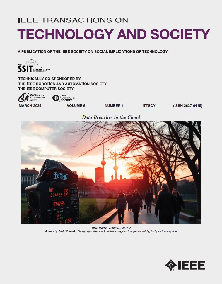 IEEE SSIT (@ieeessit) on Twitter photo Access IEEE Transactions on Technology and Society Volume 6, Issue 1 Special Issue on Data Breaches in the Cloud See technologyandsociety.org/transactions/2…
<a href="/IEEESSIT/">IEEE SSIT</a> <a href="/ISTAfricaNews/">IST-Africa 2024</a> <a href="/ieee_uk_ireland/">IEEE UK and Ireland Section</a> <a href="/ComputerSociety/">IEEE ComputerSociety</a> @ieee_media Access IEEE Transactions on Technology and Society Volume 6, Issue 1 Special Issue on Data Breaches in the Cloud See technologyandsociety.org/transactions/2…
<a href="/IEEESSIT/">IEEE SSIT</a> <a href="/ISTAfricaNews/">IST-Africa 2024</a> <a href="/ieee_uk_ireland/">IEEE UK and Ireland Section</a> <a href="/ComputerSociety/">IEEE ComputerSociety</a> @ieee_media