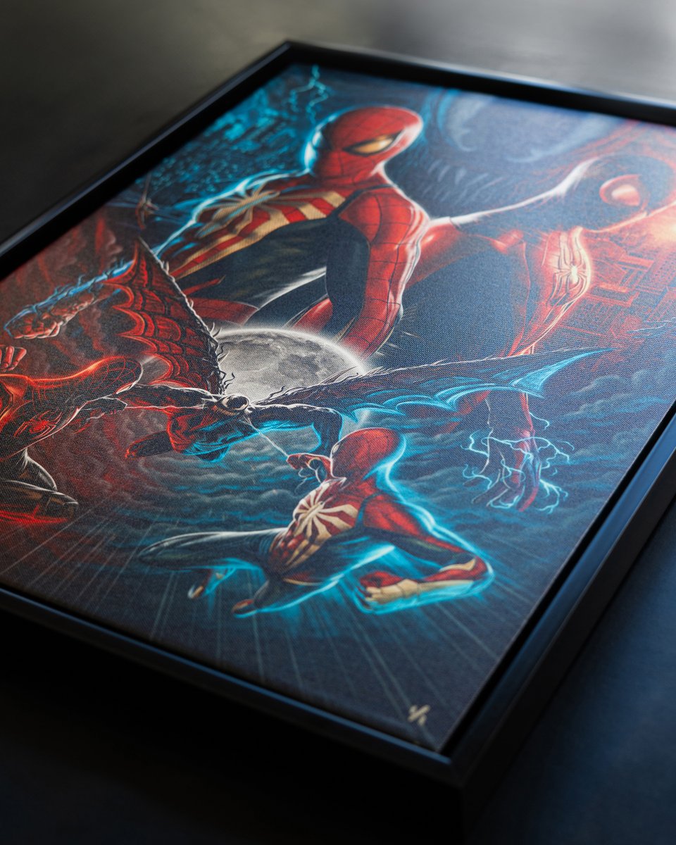 SamGreenArtist's tweet image. Marvel's Spider-Man 2 - Canvas edition 🕸️
Featuring a minimal, textless presentation with the logo and graphic elements removed. Available in a stunningly presented framed edition.
Officially licensed release with Marvel. Available from @collectsideshow
Painted in @Procreate