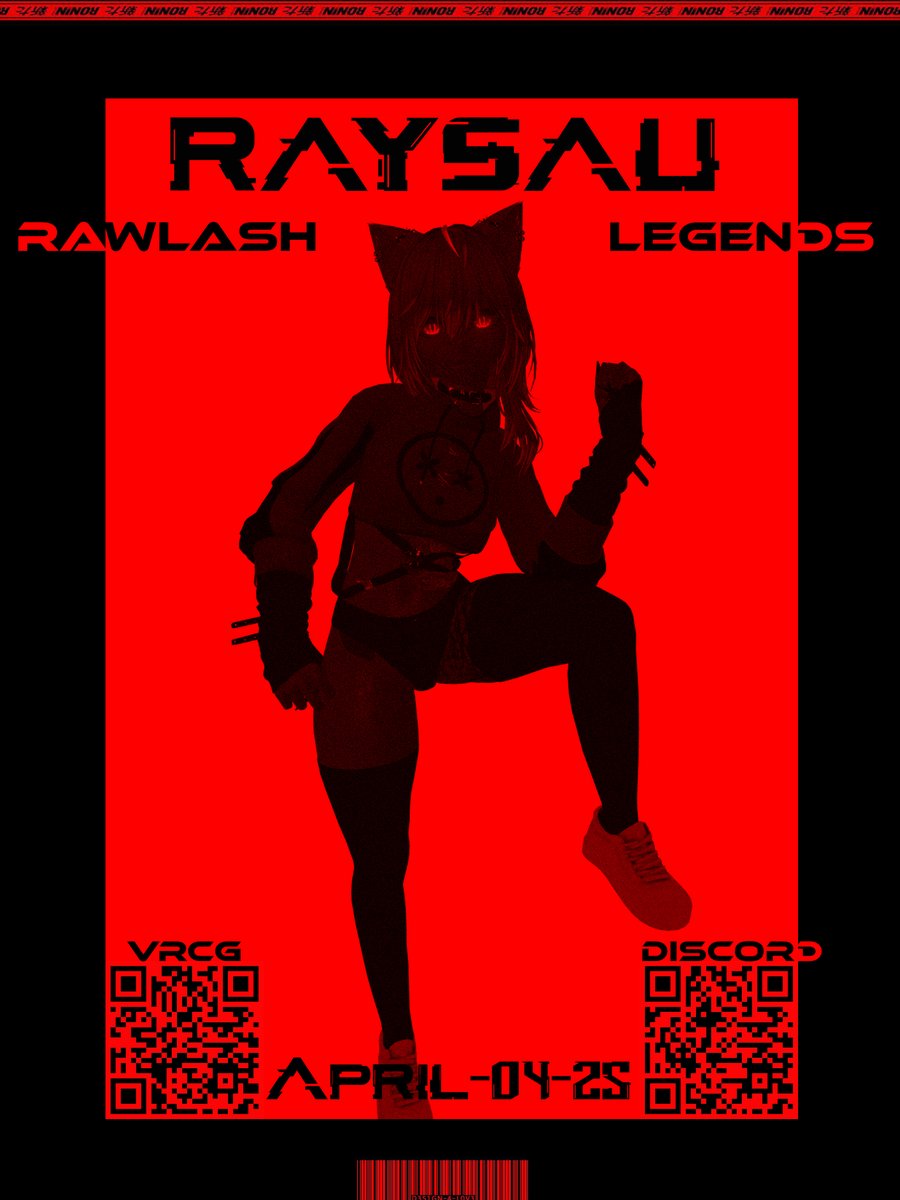 RAWLASH LEGENDS is here!
Non-stop beats, mind-blowing visuals, and an unstoppable high-energy vibe—this is where LEGENDS are made!
<a href="/Raayy150/">RaySau</a> will kick off the night with some incredible crazy hardcore beats.
vrc.tl/event/10973
discord.gg/UErgFV9sWG
