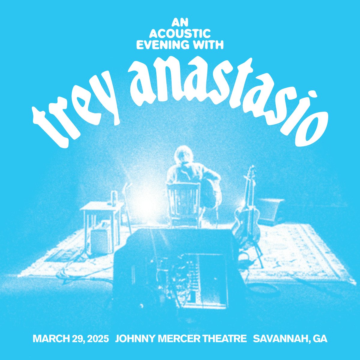 Trey's acoustic show from Savannah, GA on 3/29/25 is available now for download and streaming via the LivePhish App: livephi.sh/trey250329