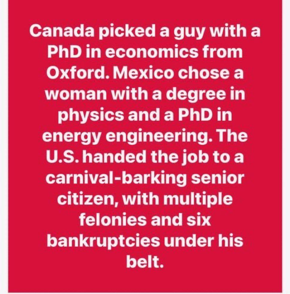 drdave1999's tweet photo. For 16 years, Germany was led by a woman with a Ph.D. in quantum chemistry.

There is no other nation— NONE— that would’ve twice elected a narcissistic, sociopathic moron with dementia.

Only Americans personify Isaac Asimov’s quote: “My ignorance is as good as your knowledge.” https://t.co/v4Of0Fe0HL