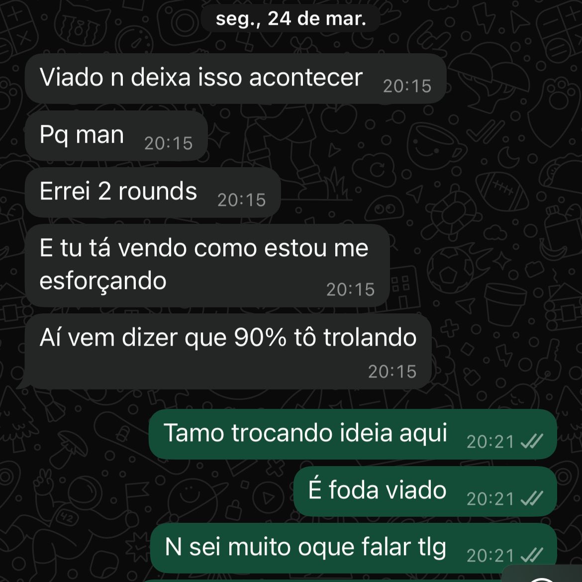 Crtz que to mentindo ? Kkkkk piada