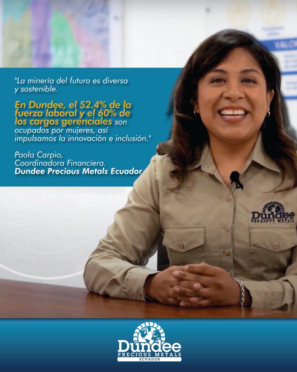 En Dundee promovemos la participación equitativa a través de la contratación paritaria con perspectiva de género. 
Es un orgullo cumplir con este propósito y tener en nuestro equipo a profesionales capaces que hacen de la minería una industria segura y sostenible 💪🏻👷🏻‍♀️
💜 #Marzo