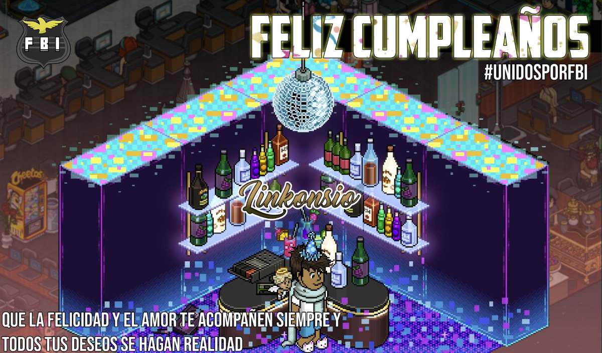 Le deseamos un gran feliz cumpleaños nuestro querido y amado fundador Linkonsio el día de hoy ︀︀🎂🍷
Nuestros mejores deseos para ti 🎁 y que cumplas muchos mas︀︀ ︀︀🥂✨
#UnidosPorFBI