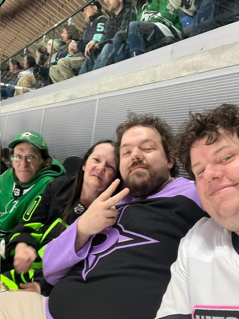 urbanmonk716's tweet photo. From game on Saturday out motley crew 😂, haven't decided which jsy I"m wearing tonight yet.  Go Stars!!! @DallasStars #HockeyFightsCancer https://t.co/rERetIK9R7