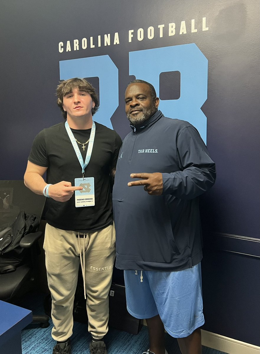 Phoenix Donghia (@phoenixdonghia) on Twitter photo Had a great time <a href="/UNCFootball/">Carolina Football</a> ‼️Thank you <a href="/Belichick_B/">Bill Belichick</a> <a href="/mlombardiuncgm/">Michael Lombardi</a> <a href="/CoachFKitchens/">Freddie Kitchens</a> <a href="/coachmeans_20/">Natrone Means</a> <a href="/lancethompson_/">Lance Thompson</a> ❗️Looking forward to coming back for an OV!
<a href="/JackDan84645743/">Jack Daniels</a> <a href="/EricKresser/">Eric Kresser</a> <a href="/Reach_NIL/">Reach NIL</a> <a href="/CNHS_Athletics/">Cardinal Newman HS Athletics</a> <a href="/Andrew_Ivins/">Andrew Ivins</a> <a href="/ChadSimmons_/">ChadSimmons</a> <a href="/adamgorney/">Adam Gorney</a> <a href="/HurriSHane/">East Coast Exposure ™️</a> <a href="/EraPrep/">New Era Prep</a> Had a great time <a href="/UNCFootball/">Carolina Football</a> ‼️Thank you <a href="/Belichick_B/">Bill Belichick</a> <a href="/mlombardiuncgm/">Michael Lombardi</a> <a href="/CoachFKitchens/">Freddie Kitchens</a> <a href="/coachmeans_20/">Natrone Means</a> <a href="/lancethompson_/">Lance Thompson</a> ❗️Looking forward to coming back for an OV!
<a href="/JackDan84645743/">Jack Daniels</a> <a href="/EricKresser/">Eric Kresser</a> <a href="/Reach_NIL/">Reach NIL</a> <a href="/CNHS_Athletics/">Cardinal Newman HS Athletics</a> <a href="/Andrew_Ivins/">Andrew Ivins</a> <a href="/ChadSimmons_/">ChadSimmons</a> <a href="/adamgorney/">Adam Gorney</a> <a href="/HurriSHane/">East Coast Exposure ™️</a> <a href="/EraPrep/">New Era Prep</a>