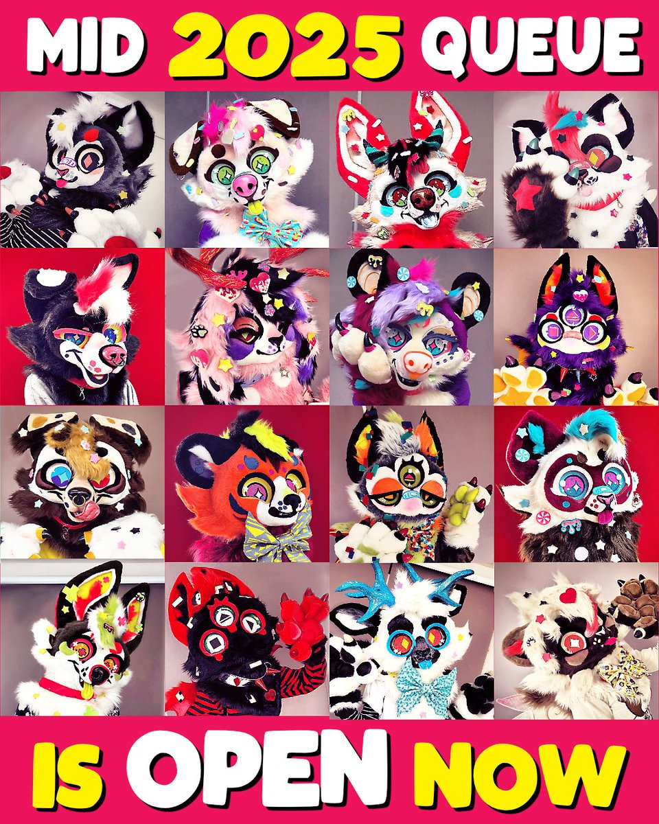 Alecrim Carmim's Mid 2025 commissions are open!

We're offering:
✔️Artistic Liberty
✔️Custom partial projects
✔️Custom heads
✔️Analog Horror Critters!

To apply, read our TOS (alecrimcarmim.com) and fill the form accordingly!

#alecrimcarmim #fursuitmaker #fursuitcommission