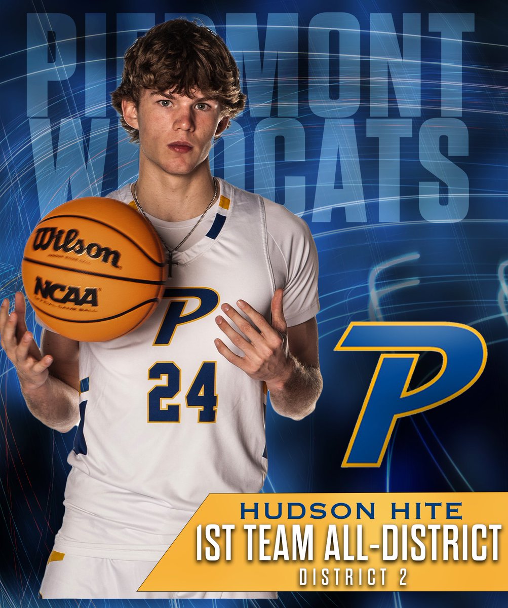 Congrats to <a href="/Hudson_Hite/">Hudson Hite</a> on being named to the 2025 First Team All-District for 6A District 2! This is a tremendous honor!  

Hudson's averages this season were:
18ppg, 5.6rpg, 1.4apg, 1.5spg
42.7% FG
35.3% 3FG
83.5% FT