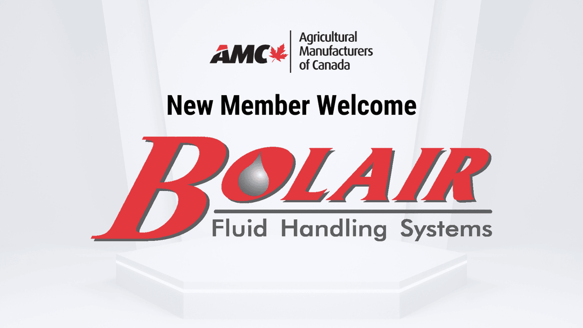 Announcing Bolair Fluid Handling Systems (Alberta Branch) as our latest #AMCNewMember. They bring 40+ years of expertise in fluid handling to Alberta, helping manufacturers and contractors optimize their processes. Learn more: bolair.ca  #CdnAg #FluidHandling
