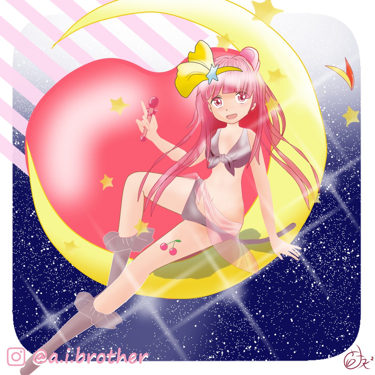 そうよ女の子のハートは♪
星空に月の小舟浮かべ♬

#オリキャラ #ミンキーコスモス