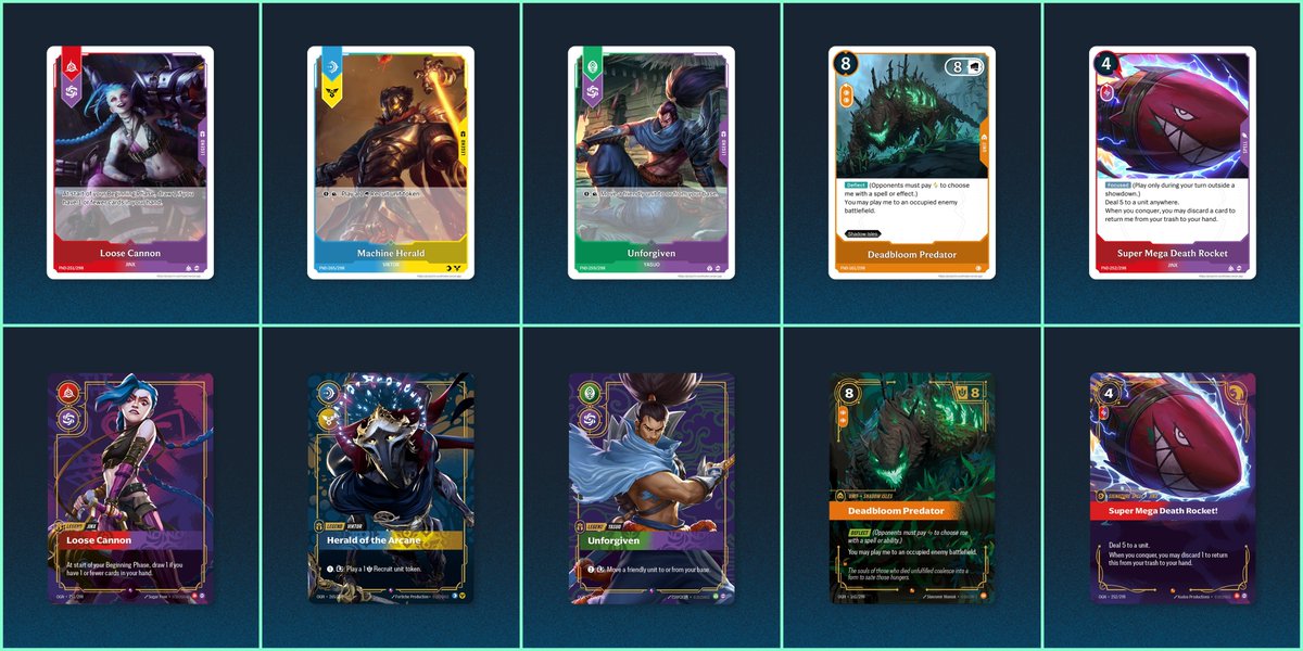 WillowCCG's tweet image. Man.... they COOKED.
The new name for Project K is "Riftbound"
Seriously, these cards look better than my expectations.
(Graphic made by @RiftboundReport)