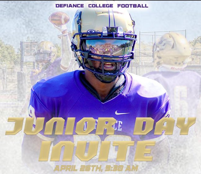 Ty England (@tyengland74) on Twitter photo I would like to thank <a href="/CoachD_Bled/">Devin Bledsoe</a> for the invite to <a href="/DefiCollegeFB/">Defiance College Football</a> to check the campus and the football program out!!
<a href="/LippertScouting/">Ryan Lippert</a> <a href="/TimRecognition/">(Tim Swafford) Tim’s Top 5 Sports and Recognition.</a> I would like to thank <a href="/CoachD_Bled/">Devin Bledsoe</a> for the invite to <a href="/DefiCollegeFB/">Defiance College Football</a> to check the campus and the football program out!!
<a href="/LippertScouting/">Ryan Lippert</a> <a href="/TimRecognition/">(Tim Swafford) Tim’s Top 5 Sports and Recognition.</a>