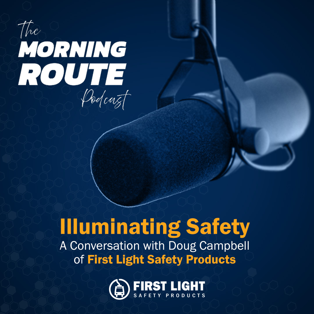 Doug Campbell, Director of Sales at First Light, joins The Morning Route Podcast to share how our advanced illumination technology transforms school transportation safety. 

Tune in Episode 008 now: "Illuminating Safety"
📺 Watch on YouTube: youtube.com/watch?v=AqxBzW…

#PodCast