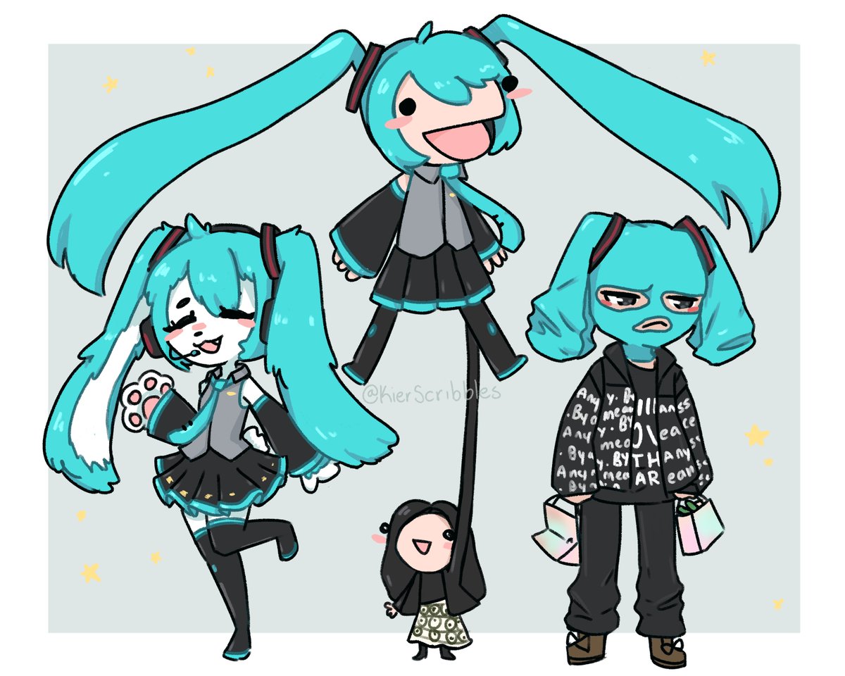 KierScribbles's tweet image. Step Before The Miku Council❤️‍🔥