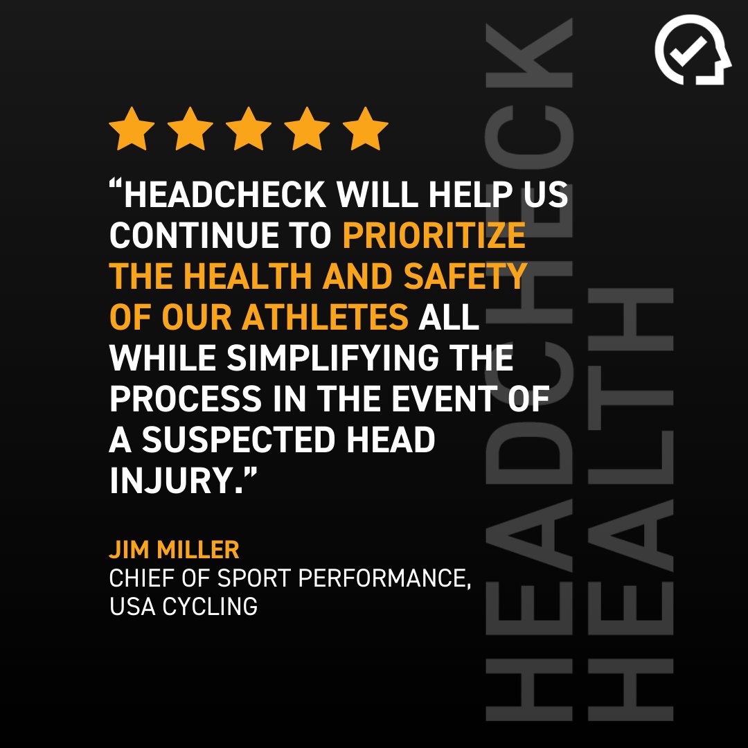 Jim Miller, Chief of Sport Performance at <a href="/usacycling/">USA Cycling</a>, shares why he chose HEADCHECK!