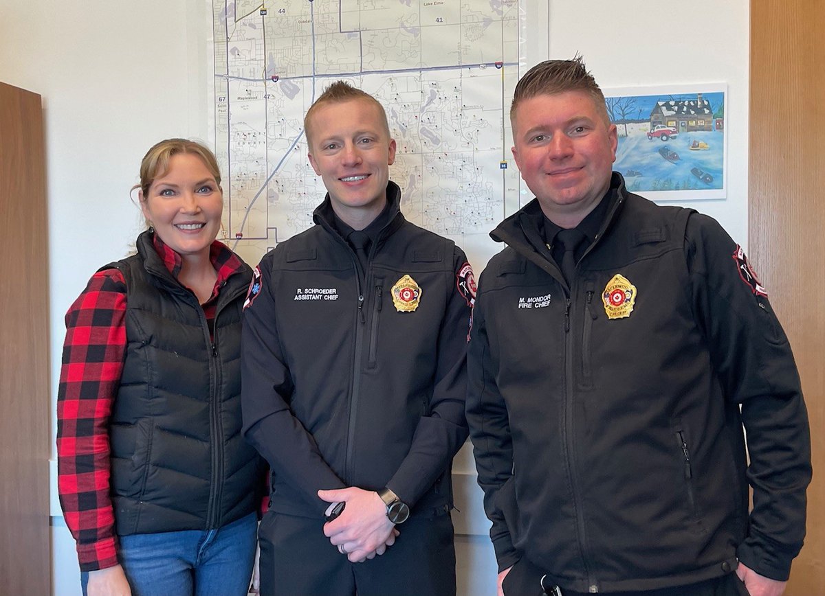 Got to meet with my firefighter friends from the Maplewood Fire Department to talk about their legislative priorities, including funding for the East Metro Public Safety Training Facility. Thanks for visiting!