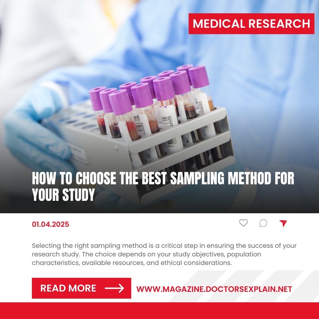 DocsExplainFM's tweet image. Choosing the right sampling method is key to reliable research! 🎯📊 Explore probability &amp;amp; non-probability sampling, real-world cases &amp;amp; top tools to minimize bias &amp;amp; enhance study impact. 🔬📈 More at magazine.doctorsexplain.net/how-to-choose-…

#ClinicalResearch #MedicalStudies #SamplingMethods