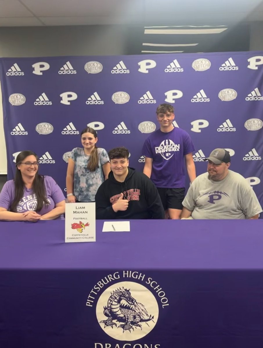 Congrats to Liam Mahan on committing to Coffeyville Community College to continue both his academic and athletic career