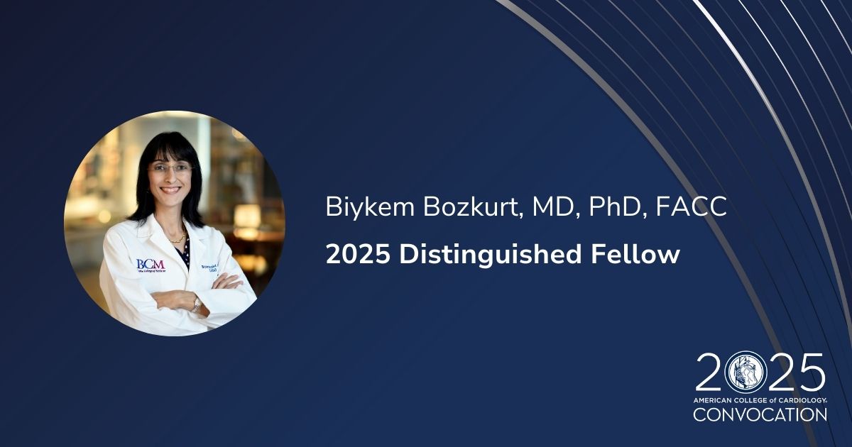 American College of Cardiology (@accintouch) on Twitter photo Biykem Bozkurt, MD, PhD, FACC, is the 2025 Distinguished Fellow. A leader in heart failure and cardiac transplant care, her work in advancing global CV care and mentoring the next generation of CV professionals has been unparalleled.
Congratulations, Dr. <a href="/BiykemB/">BiykemBozkurt</a>! 👏 #ACC25 Biykem Bozkurt, MD, PhD, FACC, is the 2025 Distinguished Fellow. A leader in heart failure and cardiac transplant care, her work in advancing global CV care and mentoring the next generation of CV professionals has been unparalleled.
Congratulations, Dr. <a href="/BiykemB/">BiykemBozkurt</a>! 👏 #ACC25