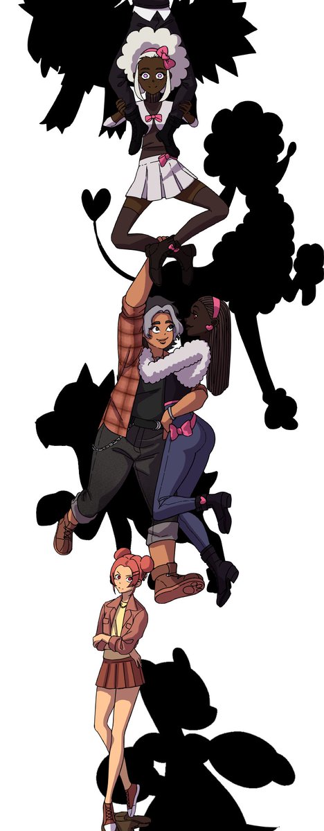 ScapegoatComics's tweet photo. @ByAnaGroL and @LeysaHillman (The creator of Choccy and Timmy) went behind our backs to spring this surprise on us, the human versions of the main cast of Cain and Mabel, along with a few sneak previews. 

https://t.co/eA69K0TQp9

#cainandmabel #pokemon #fanart #ocart https://t.co/CWOCZ0YOfZ