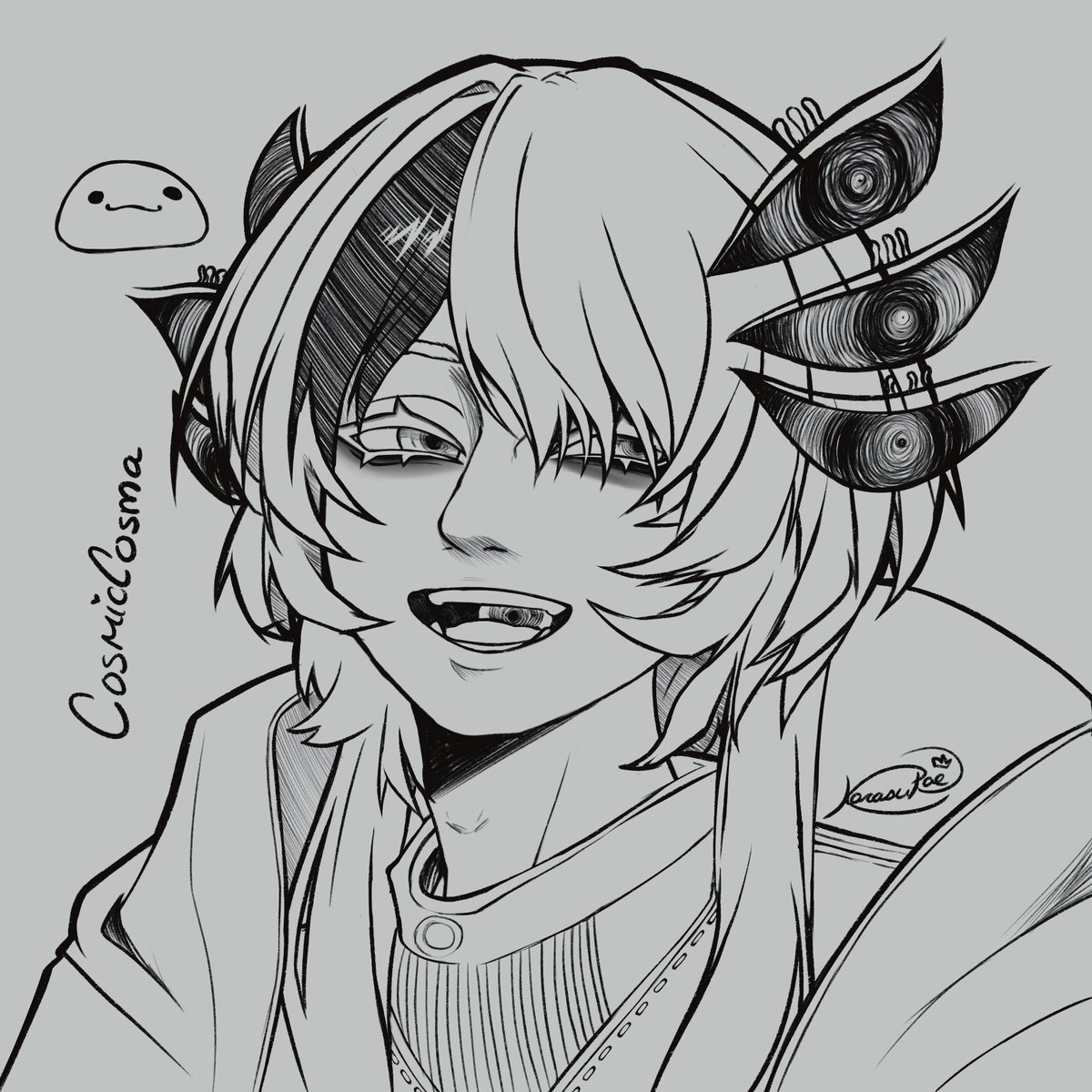 I forgot to post here. 🤓
But I sketched <a href="/CosmicCosma/">CosmicCosma</a>