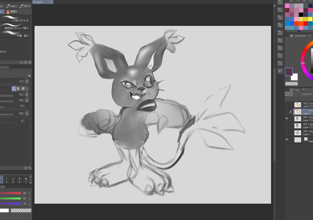 lizannamae_h's tweet image. Don't know if I will ever finish this one so just gonna post this sketch. BlackGatomon