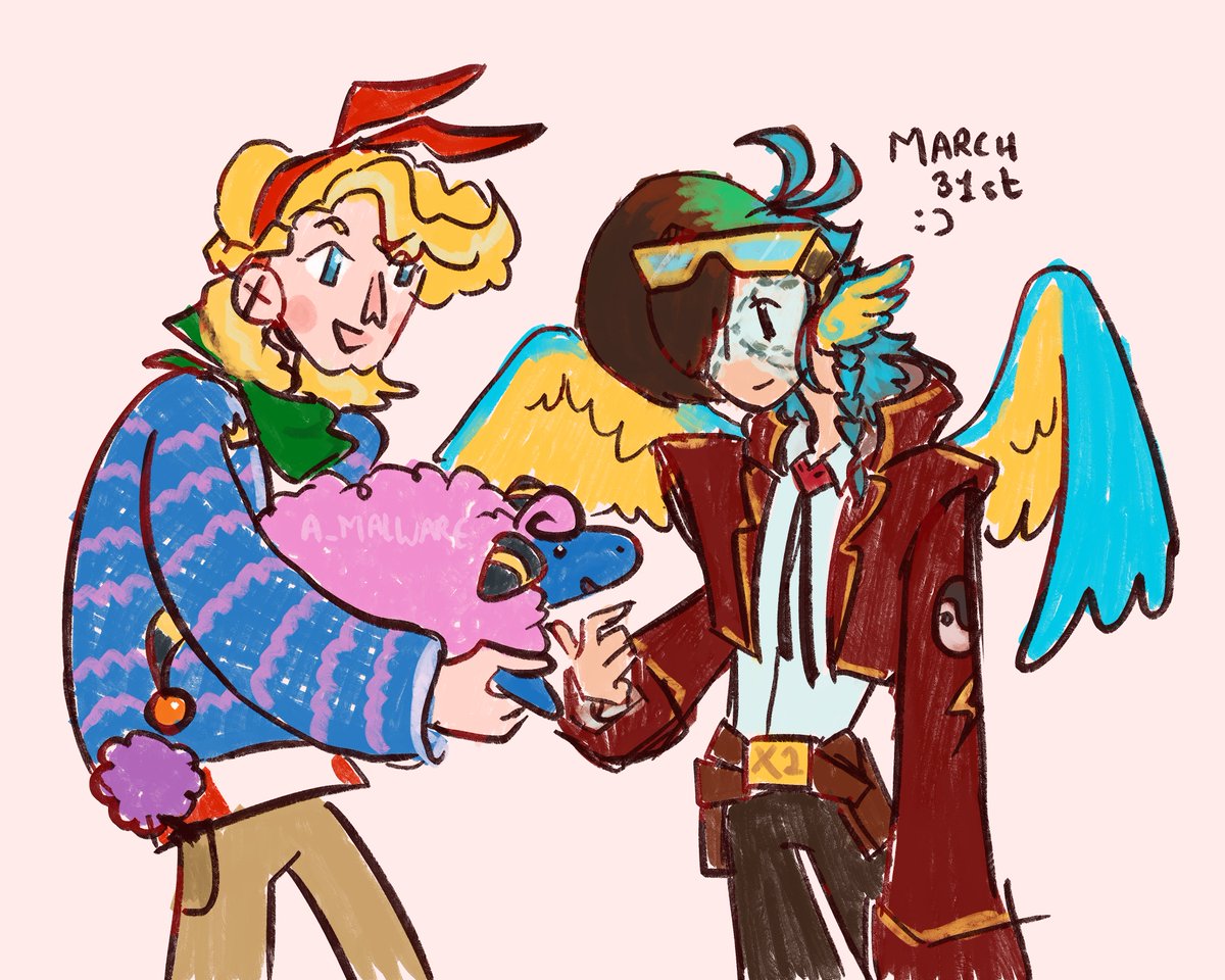 [headcanons] Happy trans day of visibility ! #ctommyfanart #parrotx2fanart