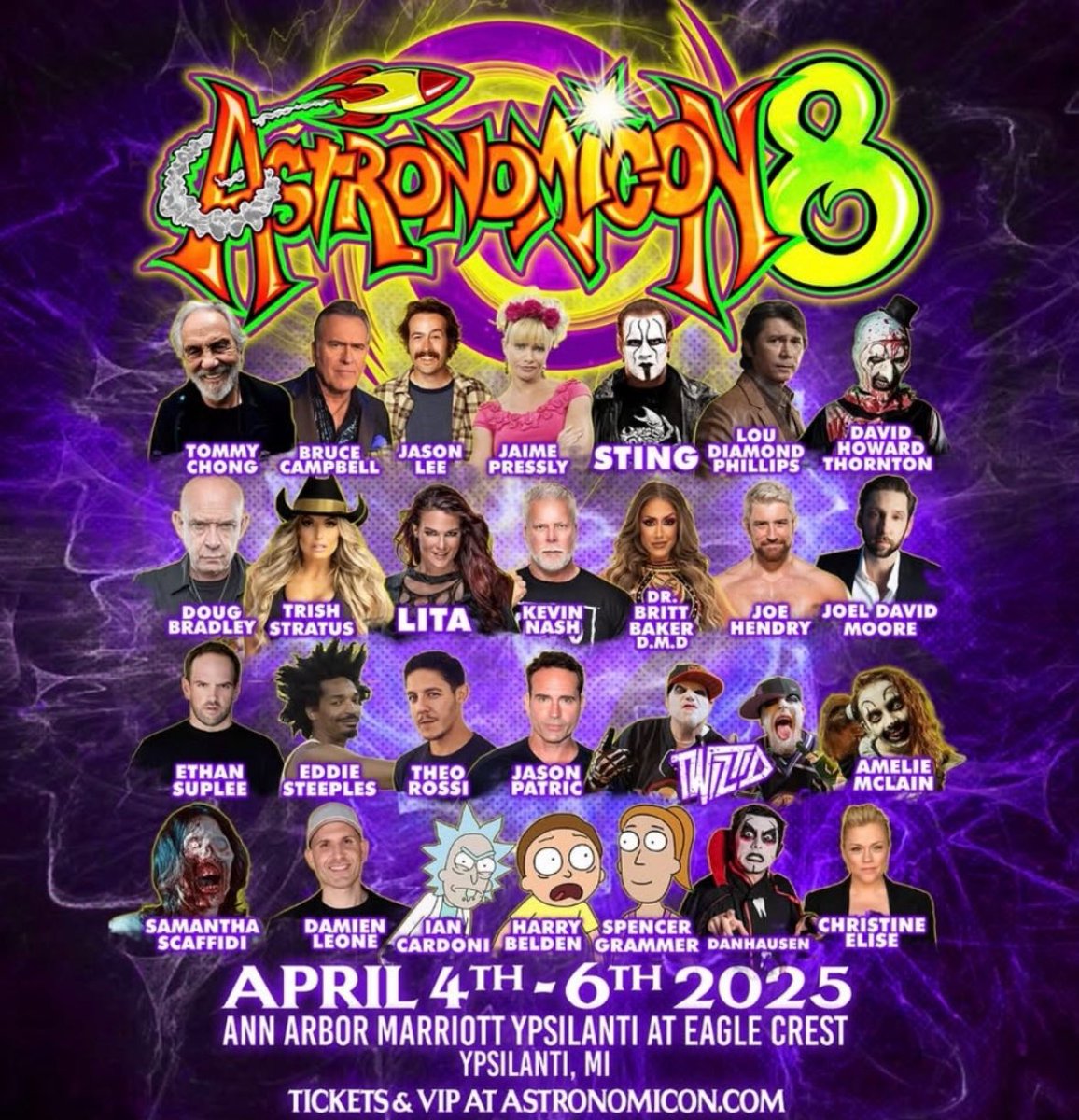 Majik Ninja Entertainment (@majikninjaent) on Twitter photo .<a href="/AstronomiconMI/">Astronomicon</a> 8️⃣ is going down this weekend - April 4th to 6th in Ann Arbor, Marriot Ypsilanti at Eagle Crest, Ypsilanti, Michigan 🤯🚀
More details ➡️ astronomicon.com .<a href="/AstronomiconMI/">Astronomicon</a> 8️⃣ is going down this weekend - April 4th to 6th in Ann Arbor, Marriot Ypsilanti at Eagle Crest, Ypsilanti, Michigan 🤯🚀
More details ➡️ astronomicon.com