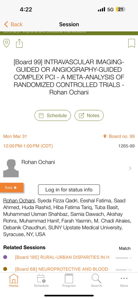 Rohan K. Ochani, MD (@rohan_ochani) on Twitter photo Ending day3 at #ACC with another abstract regarding utilization of IVUS in complex PCIs in comparison to angiography
Very grateful for the mentorship by Dr <a href="/chadialraies/">Chadi Alraies, MD FACC FSCAI</a> <a href="/mca_heart/">MCA Heart 🫀ﮩ٨ـﮩﮩ٨ـ</a> and Dr.Chaudhuri <a href="/UpstateCardiol1/">SUNY Upstate Cardiology Fellowship</a>
& had the opportunity to meet a mentor/friend <a href="/DrAamirLaghari/">Aamir Laghari , MD, FACP</a> Ending day3 at #ACC with another abstract regarding utilization of IVUS in complex PCIs in comparison to angiography
Very grateful for the mentorship by Dr <a href="/chadialraies/">Chadi Alraies, MD FACC FSCAI</a> <a href="/mca_heart/">MCA Heart 🫀ﮩ٨ـﮩﮩ٨ـ</a> and Dr.Chaudhuri <a href="/UpstateCardiol1/">SUNY Upstate Cardiology Fellowship</a>
& had the opportunity to meet a mentor/friend <a href="/DrAamirLaghari/">Aamir Laghari , MD, FACP</a>