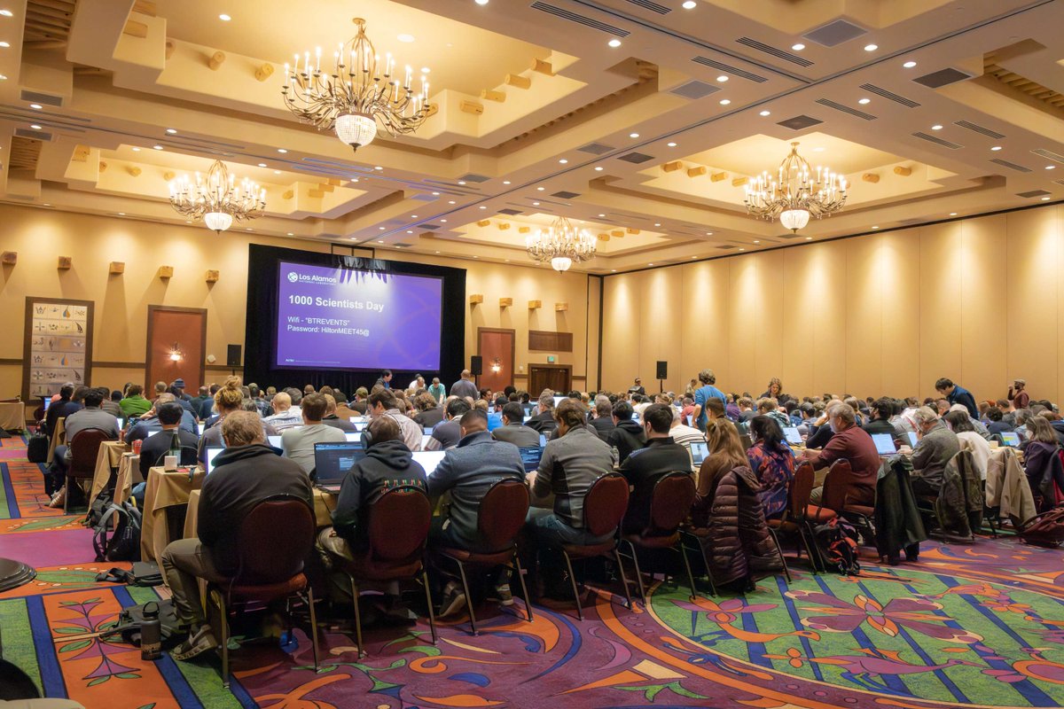 LosAlamosNatLab's tweet image. 1,000 scientists, one mission: use AI to solve real-world problems. ✨ At the first-ever 1,000 Scientists AI Jam, top researchers from nine national laboratories tested cutting-edge new reasoning models from OpenAI and Anthropic. #AI #ArtificialIntelligence