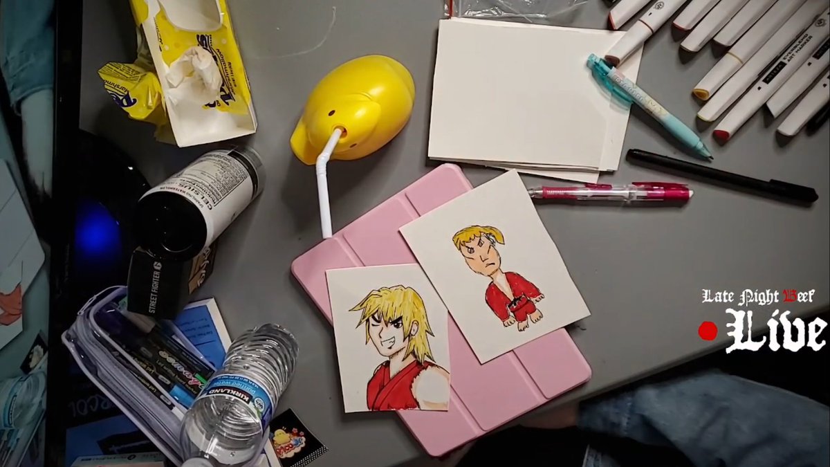 Late Night Beef 3. Feeling truly grateful for everyone who took the time to come in person and watch the stream, as well as teampico and friends for all of the help needed to make this happen. Big S/O to <a href="/Patto_Sand/">Pat</a> and <a href="/PacificRumble/">Pacific Rumble</a> for cooking food, <a href="/isjebu/">sleepyFennec</a> <a href="/picojrart/">picojr.bsky.social</a> (1/2)