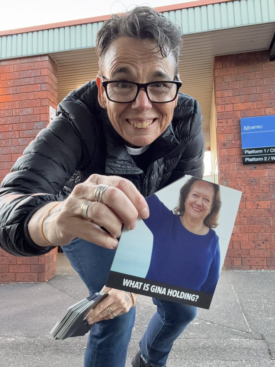 Wil Stracke (@wilstracke) on Twitter photo At my local train station letting people know Gina wants them to vote for Peter Dutton. Because Gina thinks workers should earn less while she pays less tax and her ‘dear friend’ Peter agrees. <a href="/VicUnions/">Victorian Trades Hall Council</a> <a href="/unionsaustralia/">Australian Unions</a> #auspol #DontRiskDutton At my local train station letting people know Gina wants them to vote for Peter Dutton. Because Gina thinks workers should earn less while she pays less tax and her ‘dear friend’ Peter agrees. <a href="/VicUnions/">Victorian Trades Hall Council</a> <a href="/unionsaustralia/">Australian Unions</a> #auspol #DontRiskDutton