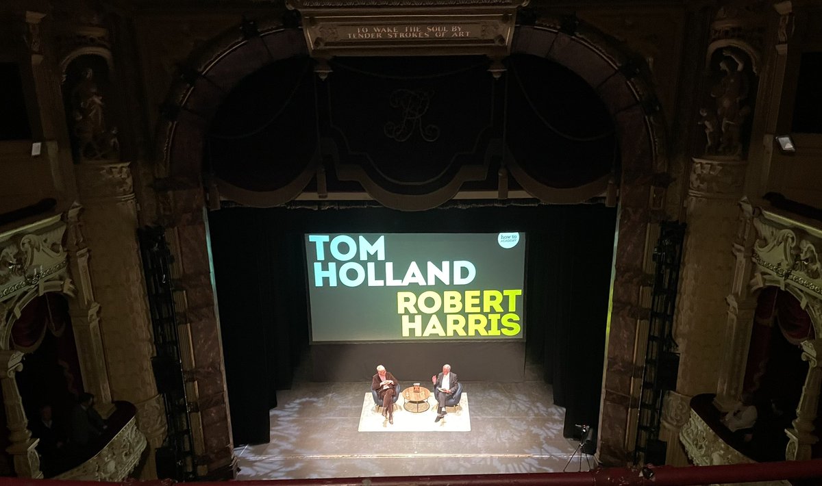 A fun evening listening to <a href="/holland_tom/">Tom Holland</a> &amp; <a href="/Robert___Harris/">Robert Harris</a>. A good way to start the week!