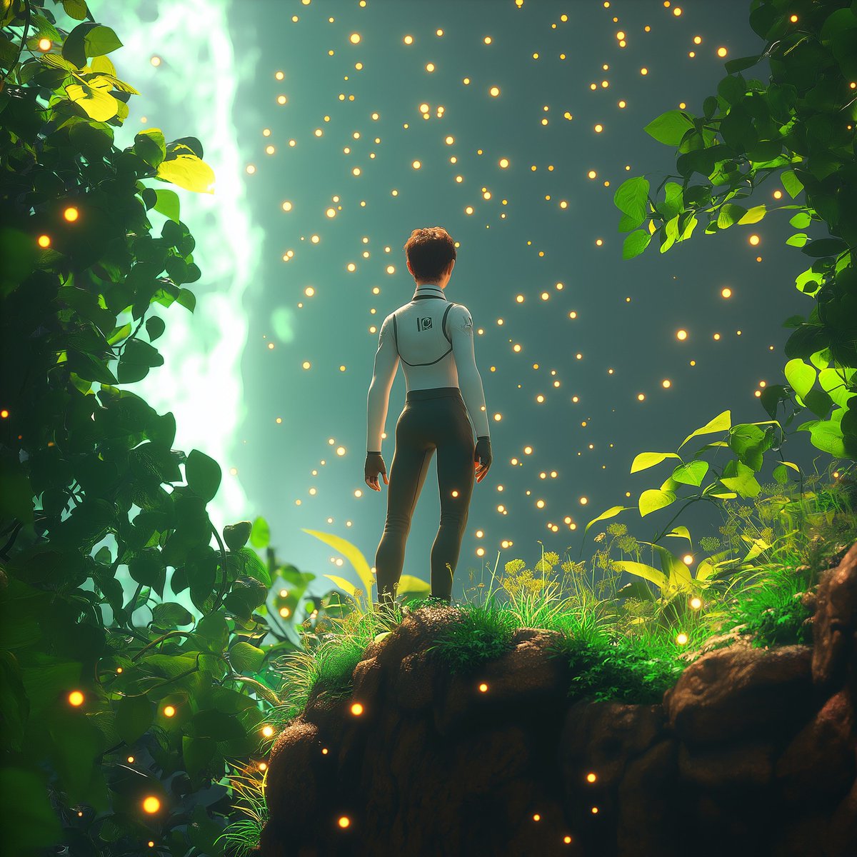 Junona_Official's tweet photo. "Digital Forest" part 6
 The expedition in the Digital Forest is drawing to a close. David, having immersed himself in this realm of shimmering codes and living algorithms, has meticulously gathered extensive data and unique flora samples. Eager to delve deeper, he hurries home to analyze his findings alongside Junona and Nona. Together, they aim to unravel the secrets embedded within the digital tapestry of the forest, seeking to understand the profound messages it holds.​ #DigitalForest #Expedition #Discoveries #Junona #Nona #NatureMysteries #Crypto #Blockchain #Art #DigitalArt