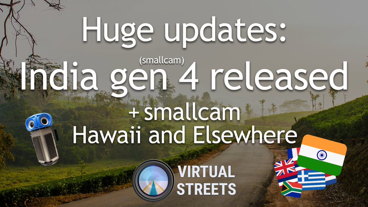 📢 BREAKING: Google has just released brand new Smallcam #GoogleStreetView coverage, including 🇮🇳 India, 🇿🇦 South Africa, 🇺🇸 Hawaii and multiple countries in Europe!

Check out our article covering all the updates (for now):
👉 vstreets.to/smallcam