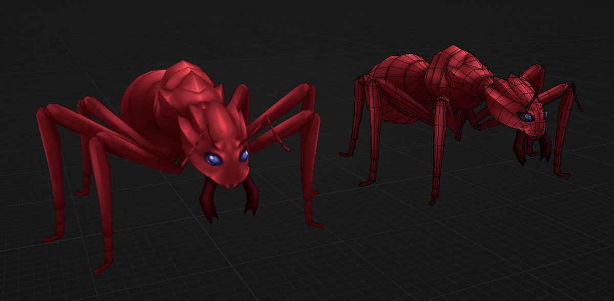 Ants from solo leveling. Wireframe
#3DModels #3DModel #3dart #RobloxDev #robloxart #gamedev #gamedevs #ROBLOX #3dmodeling