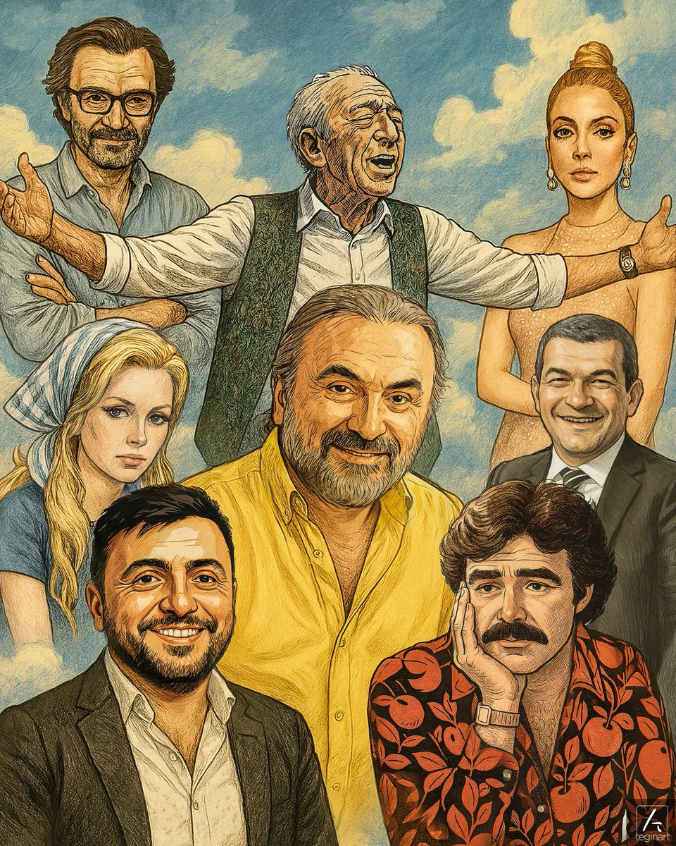 Teginart’ın, 2025’in ilk çeyreğinde aramızdan ayrılan ünlü isimler için yaptığı çalışma.