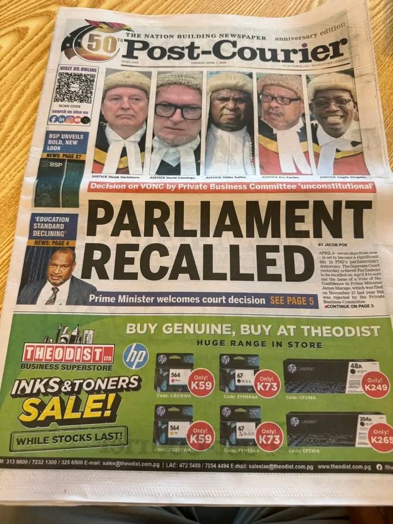 tambijr_4rmPNG's tweet photo. There , you go !

Facebook warriors, naive University kids and political groups who wanted change in the government,  here it comes. The SC has provided that opportunity! 

Go lobby for your MP to leave the government on the floor !  If he or she doesn't,  vote them out in 2027. https://t.co/zG1i0WFMk7