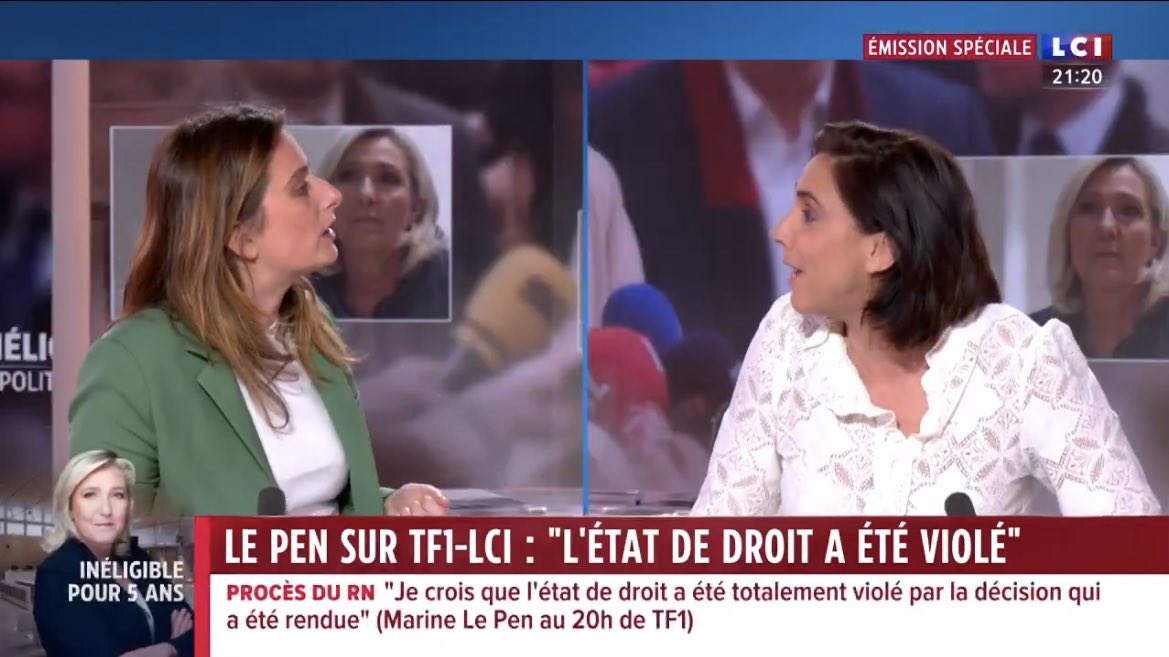 DestinationTele's tweet photo. Quel aveu sur la non-neutralité des juges !
Marine Tondelier, LCI, 21h49 : "C’est normal quand on est juge de ne pas être d’accord avec le RN car c’est un parti qui menace les institutions. C’est un réflexe de survie, démocratique de ne pas vouloir que le RN arrive au pouvoir…" https://t.co/DodShp4AaK