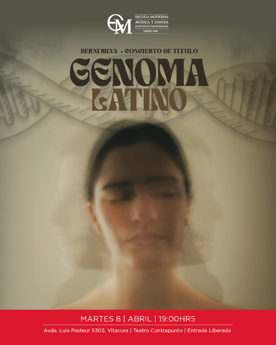 Concierto de Titulo de Berni Silva 🎤 Presenta Genoma Latino! 

📍Teatro Contrapunto Martes 8 de Abril a las 19:00