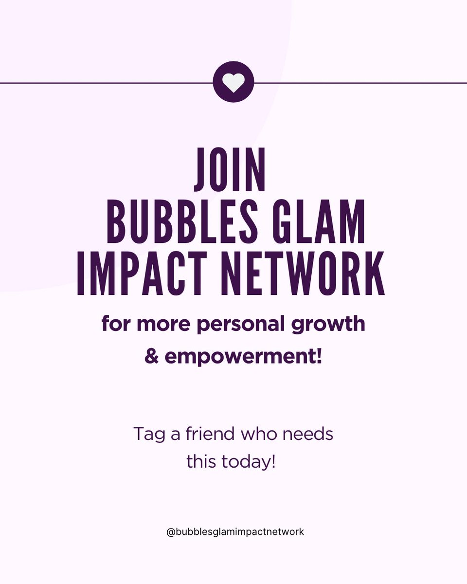 Bubbles Glam Impact Network tweet media