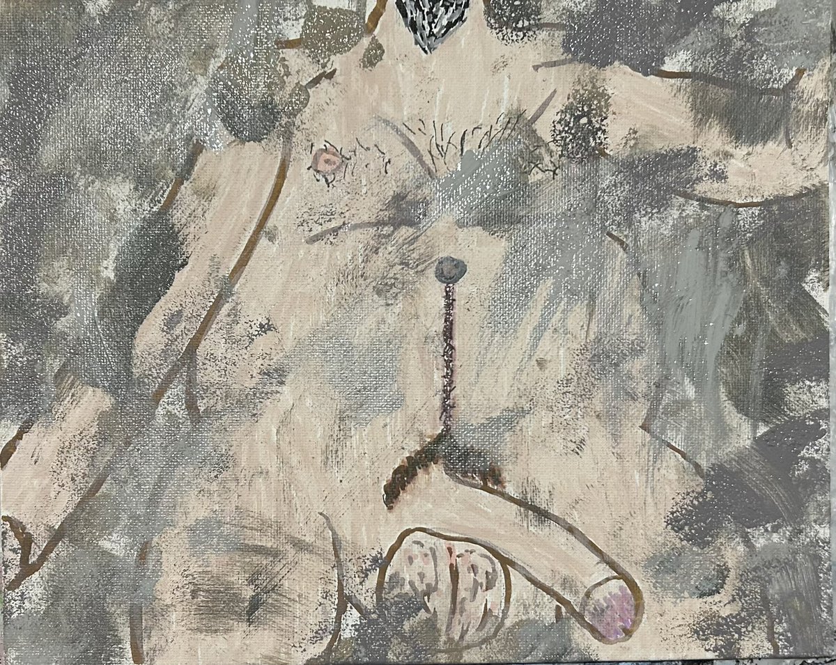 “shades #5 - selfie”
8x10” mixed media on canvas board
 #art #erotic #abstract #painting 

morgandestera.etsy.com/listing/188230…
