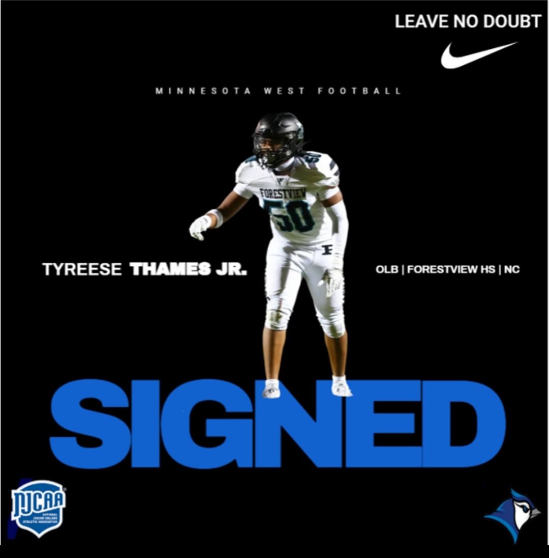 Tyreese Thames Jr (@tyreesethamesjr) on Twitter photo I’m excited to announce my commitment to <a href="/MnWestFootball/">Minnesota West Football</a> Thank you <a href="/coachjsmithlbs/">Coach Jermaine Smith</a> <a href="/McCoraChristian/">Christian McCora</a> <a href="/CoachTucker25/">Blake Tucker</a> 💙🖤!
<a href="/JardaleBlakeney/">blake</a> <a href="/cmacc16/">Coach Macc</a> I’m excited to announce my commitment to <a href="/MnWestFootball/">Minnesota West Football</a> Thank you <a href="/coachjsmithlbs/">Coach Jermaine Smith</a> <a href="/McCoraChristian/">Christian McCora</a> <a href="/CoachTucker25/">Blake Tucker</a> 💙🖤!
<a href="/JardaleBlakeney/">blake</a> <a href="/cmacc16/">Coach Macc</a>