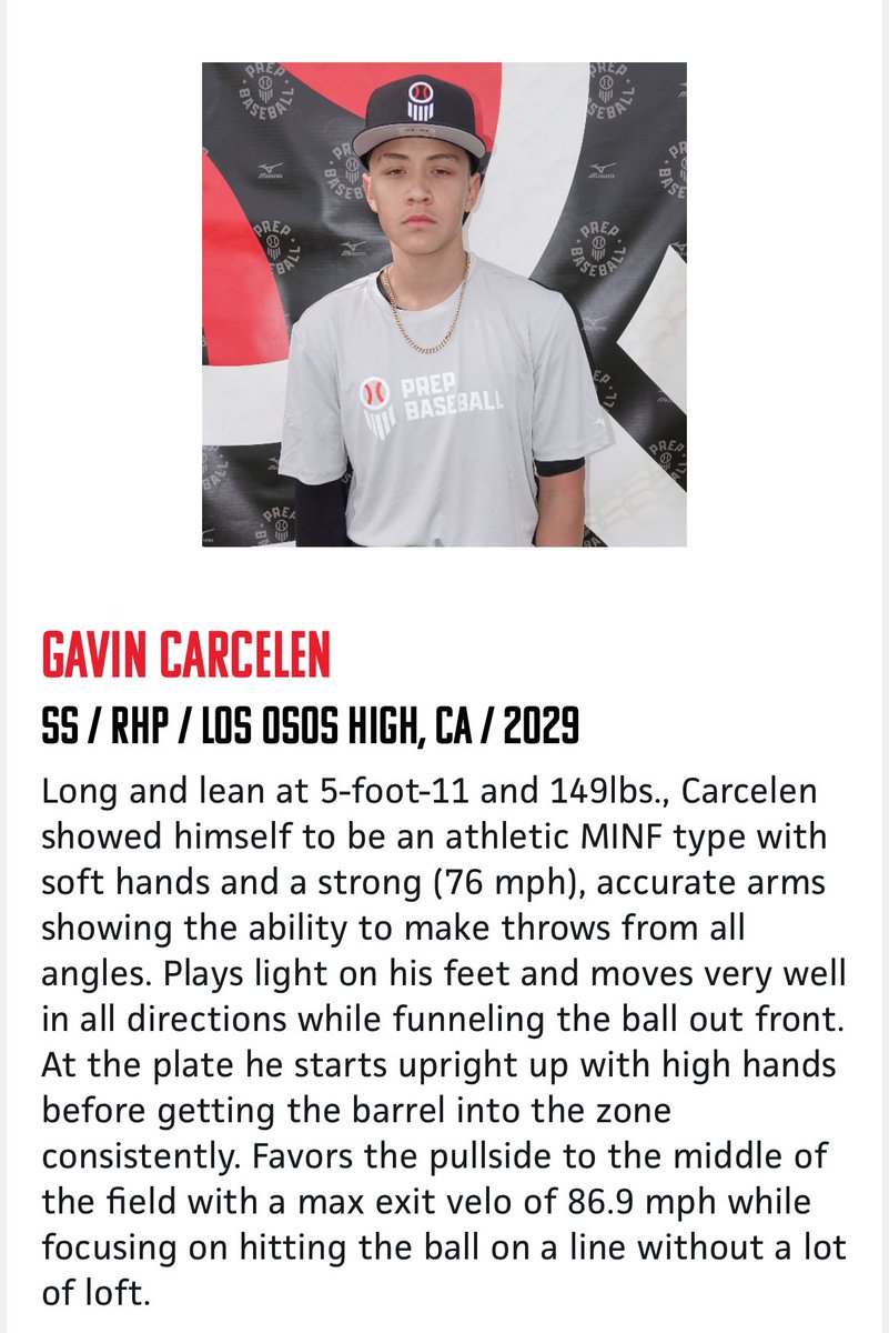 Results from <a href="/PrepBaseballCA/">PREP BASEBALL CALIFORNIA</a> showcase this weekend. #baseball #PBR