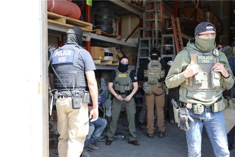 HSI San Diego (@hsisandiego) on Twitter photo Last week, <a href="/HSISanDiego/">HSI San Diego</a>, <a href="/EROSanDiego/">ERO San Diego</a>, <a href="/USBPChiefSDC/">Chief Patrol Agent - San Diego Sector</a>, <a href="/CBPSanDiego/">CBP San Diego</a>, @DEASanDiegoDiv, <a href="/RealNCIS/">NCIS</a>, <a href="/DHSOIG/">DHS Office of Inspector General</a> arrested 11 on criminal charges + an organizer & 5 on immigration violations. Labor exploitation & illegal hiring practices will not be ignored. Check ow.ly/Y4Ug50VrVLp Last week, <a href="/HSISanDiego/">HSI San Diego</a>, <a href="/EROSanDiego/">ERO San Diego</a>, <a href="/USBPChiefSDC/">Chief Patrol Agent - San Diego Sector</a>, <a href="/CBPSanDiego/">CBP San Diego</a>, @DEASanDiegoDiv, <a href="/RealNCIS/">NCIS</a>, <a href="/DHSOIG/">DHS Office of Inspector General</a> arrested 11 on criminal charges + an organizer & 5 on immigration violations. Labor exploitation & illegal hiring practices will not be ignored. Check ow.ly/Y4Ug50VrVLp